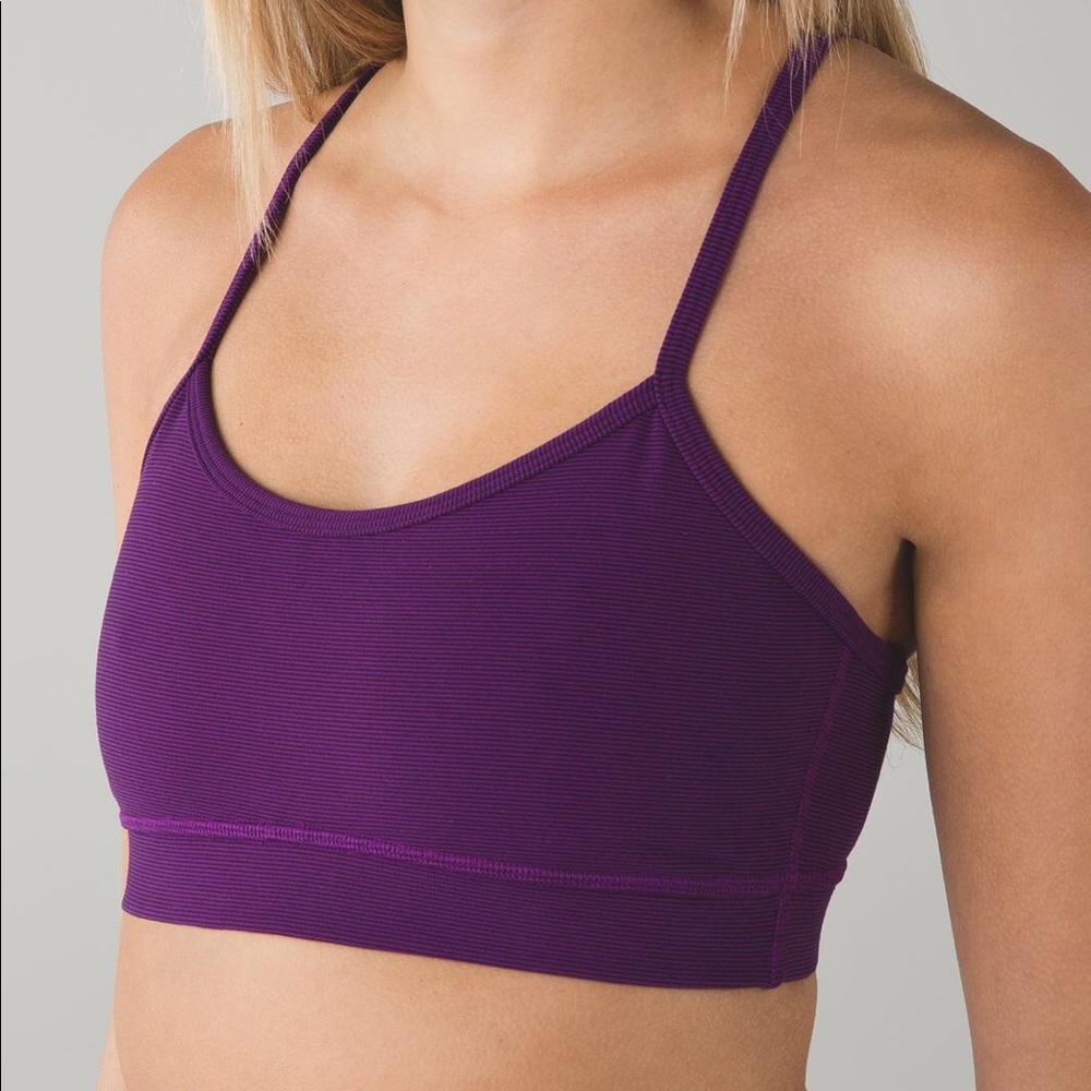 Lululemon stripe purple sz 2